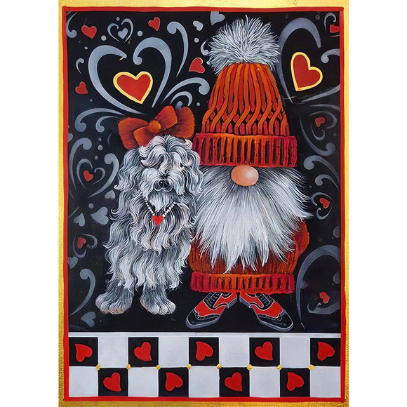 5D Diamond Painting Kit - Gnome & Dog